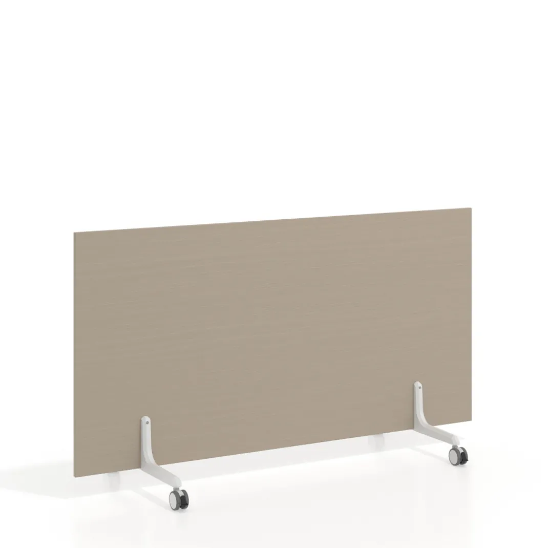 Biombo separador pared móvil Hover en melamina, posición horizontal, alto 80cm