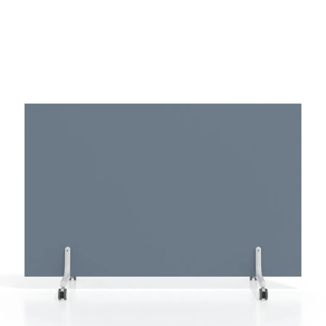 Biombo separador pared móvil Hover en melamina, posición horizontal, alto 100cm