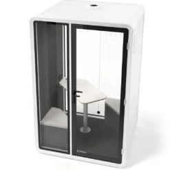 Cabina acústica Ofipod 2 personas, estructura blanca