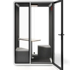 Cabina acústica Ofipod 2 personas, estructura blanca