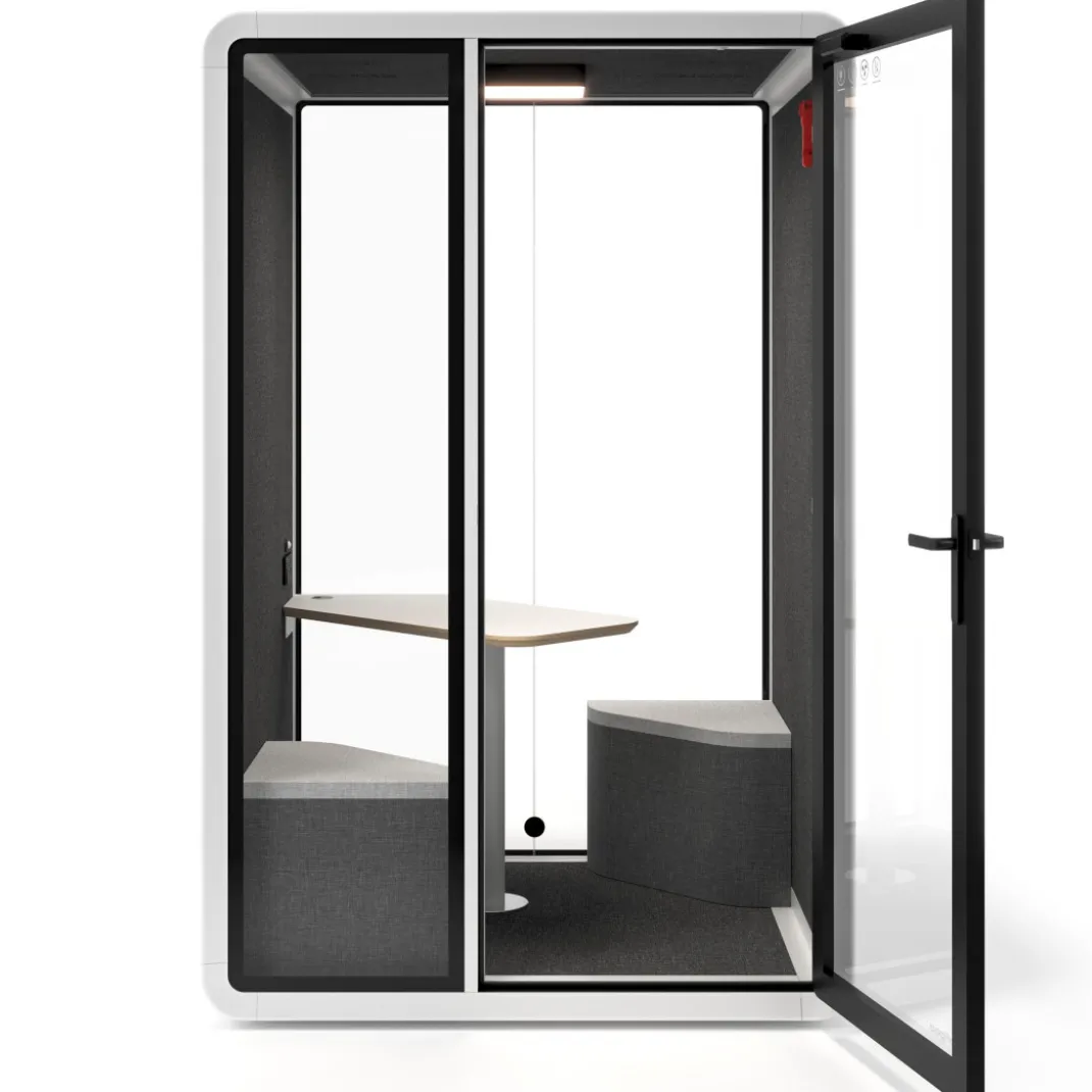 Cabina acústica Ofipod 2 personas, estructura blanca