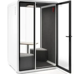 Cabina acústica Ofipod 2 personas, estructura blanca