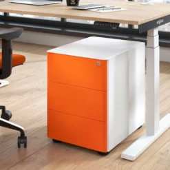 Cajonera de oficina Moby L, 3 cajones
