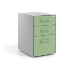 Cajonera de oficina Strong 2 cajones + archivo estructura aluminio frontales melamina