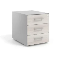 Cajonera de oficina Strong 3 cajones estructura aluminio frontales melamina