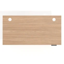Escritorio Elevable Erghos Alpha estructura de madera canto recto
