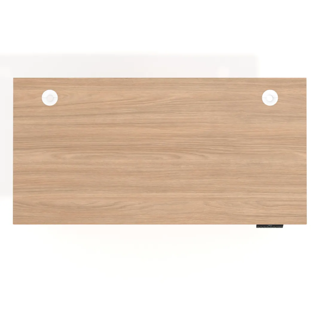 Escritorio Elevable Erghos Alpha estructura de madera canto recto