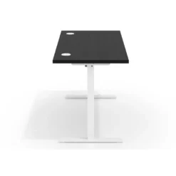 Escritorio Elevable Erghos Basic estructura blanca canto recto
