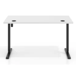 Escritorio Elevable Erghos Basic estructura negro canto recto