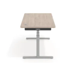 Escritorio Elevable Erghos Core estructura aluminio canto curvo