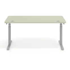 Escritorio Elevable Erghos Core estructura aluminio canto curvo