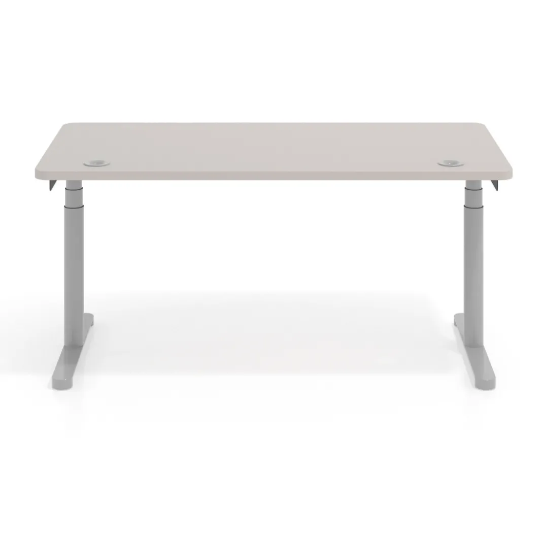 Escritorio Elevable Erghos Core estructura aluminio canto curvo