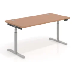 Escritorio Elevable Erghos Core estructura aluminio canto curvo