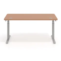 Escritorio Elevable Erghos Core estructura aluminio canto curvo
