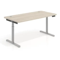 Escritorio Elevable Erghos Core estructura aluminio canto curvo