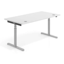 Escritorio Elevable Erghos Core estructura aluminio canto recto