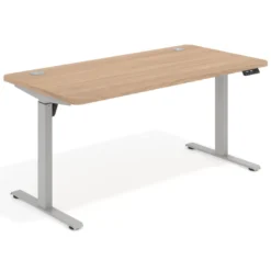 Escritorio Elevable Erghos Motion estructura aluminio 4 cantos curvos