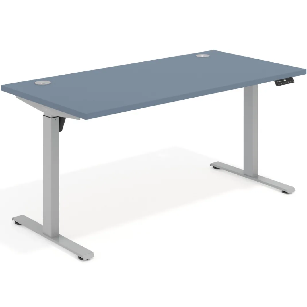 Escritorio Elevable Erghos Motion estructura aluminio canto recto