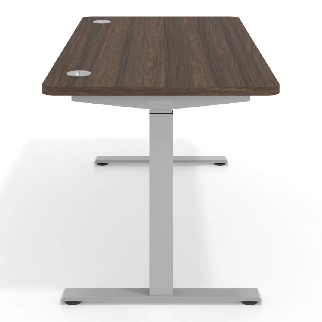 Escritorio Elevable Erghos Motion estructura aluminio 4 cantos curvos