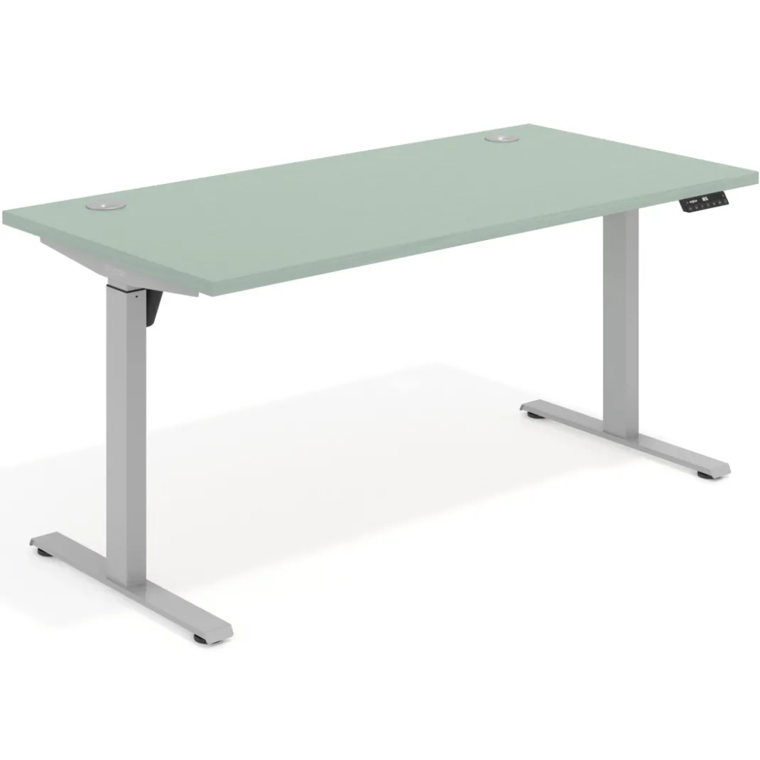 Escritorio Elevable Erghos Motion estructura aluminio canto recto