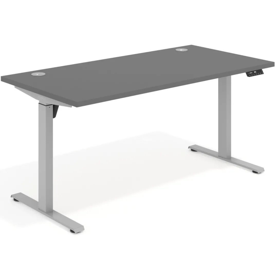 Escritorio Elevable Erghos Motion estructura aluminio canto recto