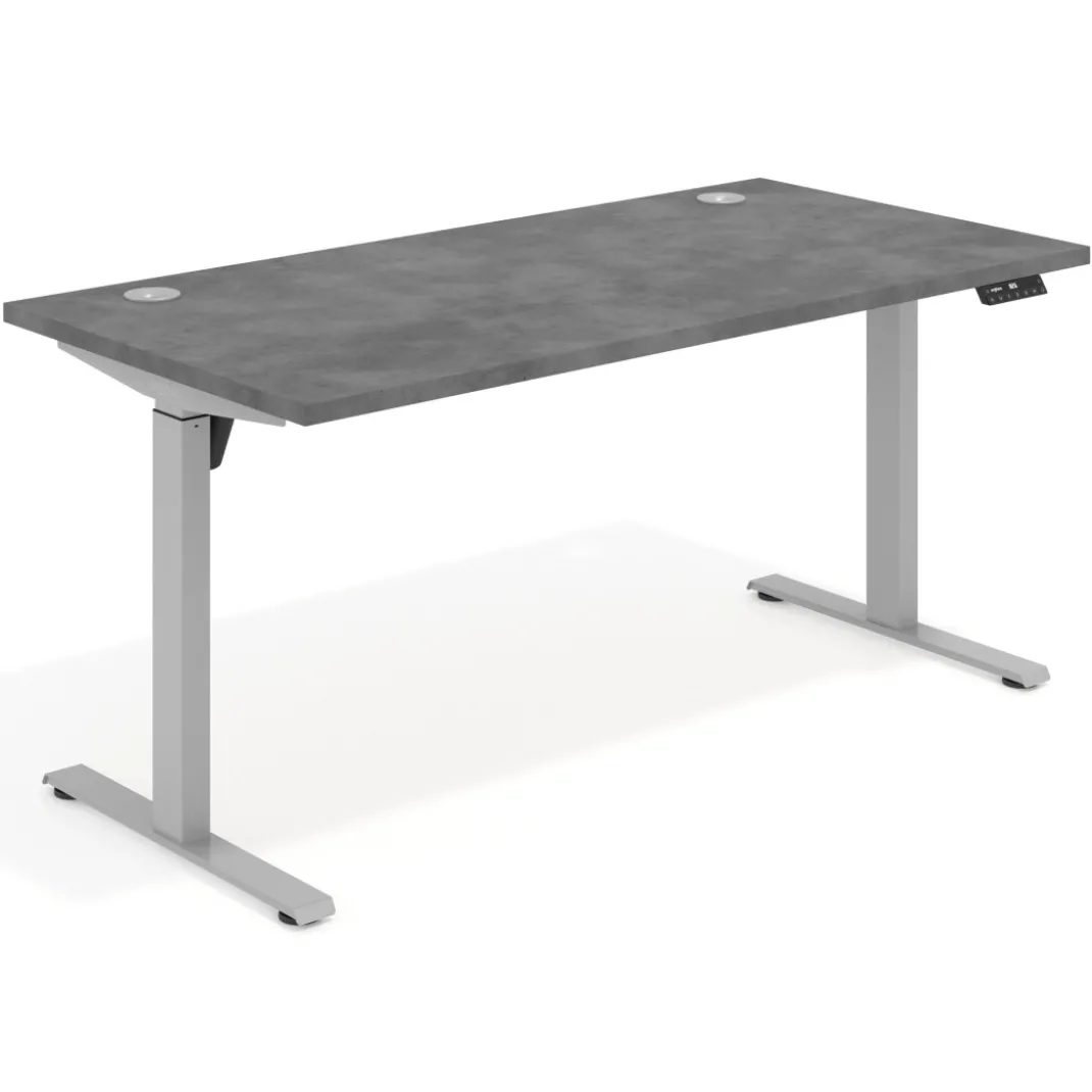 Escritorio Elevable Erghos Motion estructura aluminio canto recto