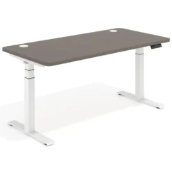 Escritorio Elevable Erghos Motion Pro estructura blanca 4 cantos curvos