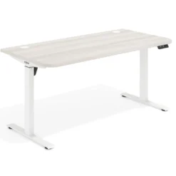 Escritorio Elevable Erghos Motion estructura blanca 2 cantos curvos