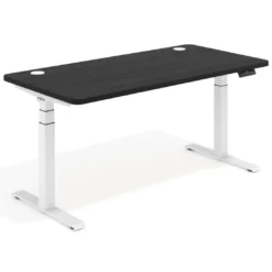 Escritorio Elevable Erghos Motion Pro estructura blanca 4 cantos curvos