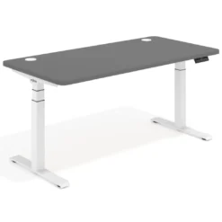 Escritorio Elevable Erghos Motion Pro estructura blanca 4 cantos curvos