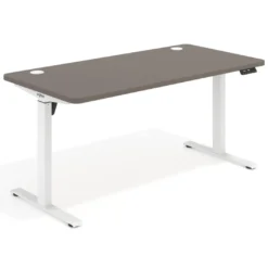 Escritorio Elevable Erghos Motion estructura blanca 4 cantos curvos