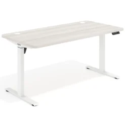 Escritorio Elevable Erghos Motion estructura blanca 4 cantos curvos