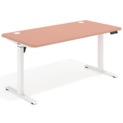 Escritorio Elevable Erghos Motion estructura blanca 4 cantos curvos