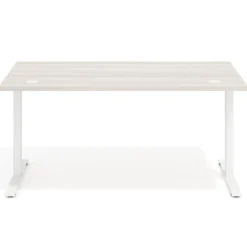 Escritorio Elevable Erghos Motion estructura blanca canto recto