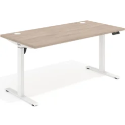 Escritorio Elevable Erghos Motion estructura blanca canto recto