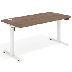 Escritorio Elevable Erghos Motion estructura blanca 4 cantos curvos