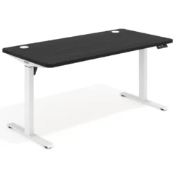 Escritorio Elevable Erghos Motion estructura blanca 4 cantos curvos