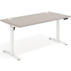 Escritorio Elevable Erghos Motion estructura blanca canto recto