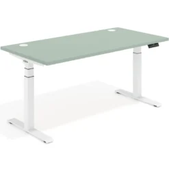 Escritorio Elevable Erghos Motion Pro estructura blanca canto recto