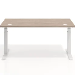 Escritorio Elevable Erghos Motion Pro estructura blanca canto recto