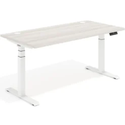 Escritorio Elevable Erghos Motion Pro estructura blanca canto recto