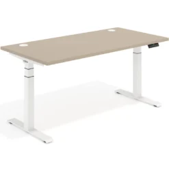 Escritorio Elevable Erghos Motion Pro estructura blanca canto recto