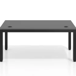 Escritorio Elevable Erghos Quad 4 patas, estructura negra canto recto