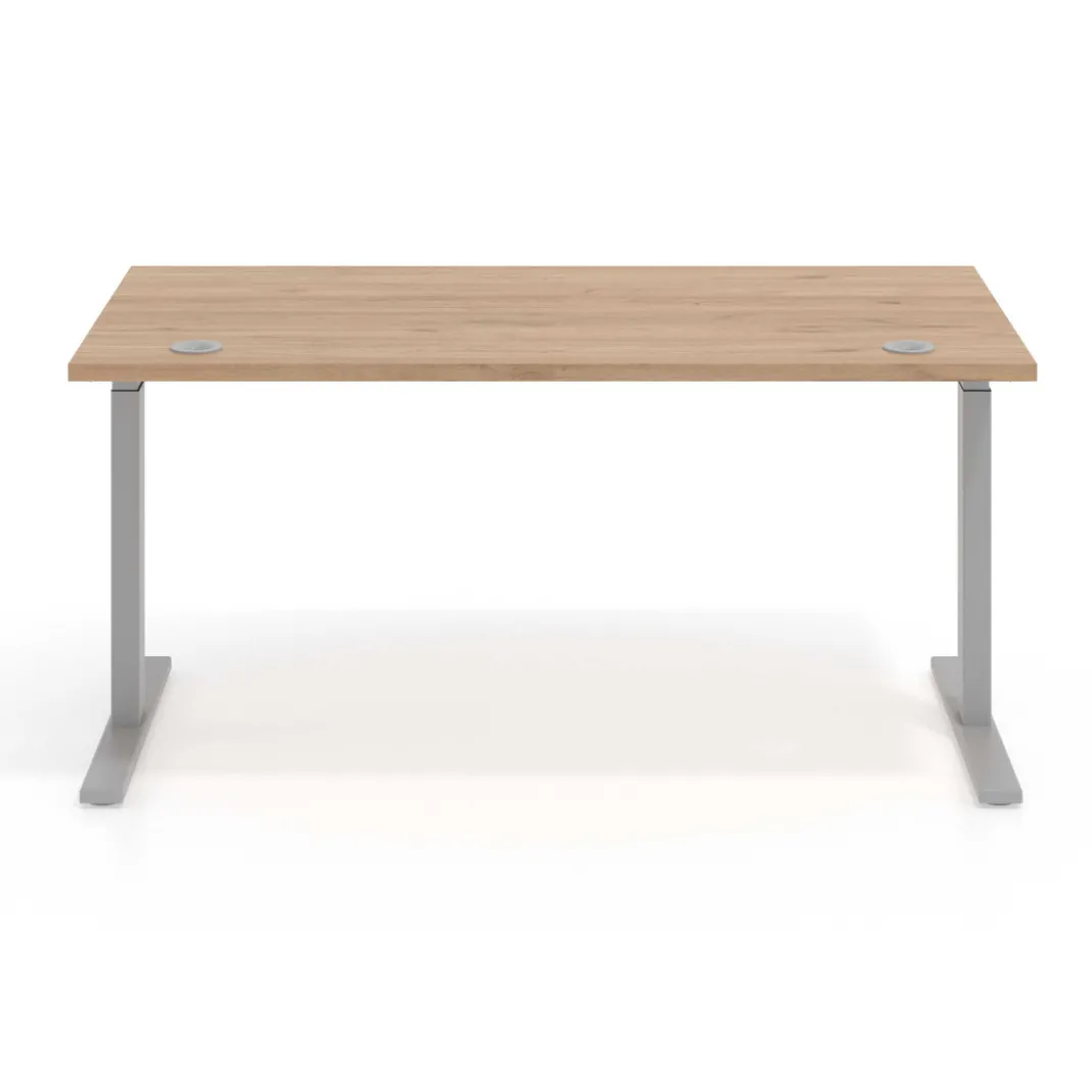 Escritorio Elevable Erghos Smart estructura aluminio canto recto