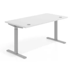 Escritorio Elevable Erghos Smart estructura aluminio canto recto