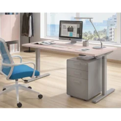 Escritorio Elevable Erghos Smart estructura aluminio canto recto