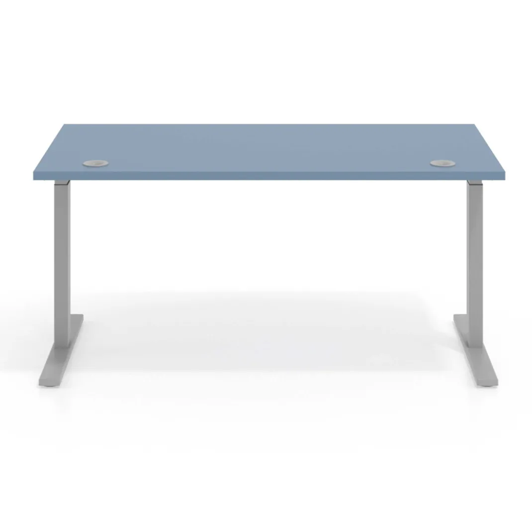 Escritorio Elevable Erghos Smart estructura aluminio canto recto