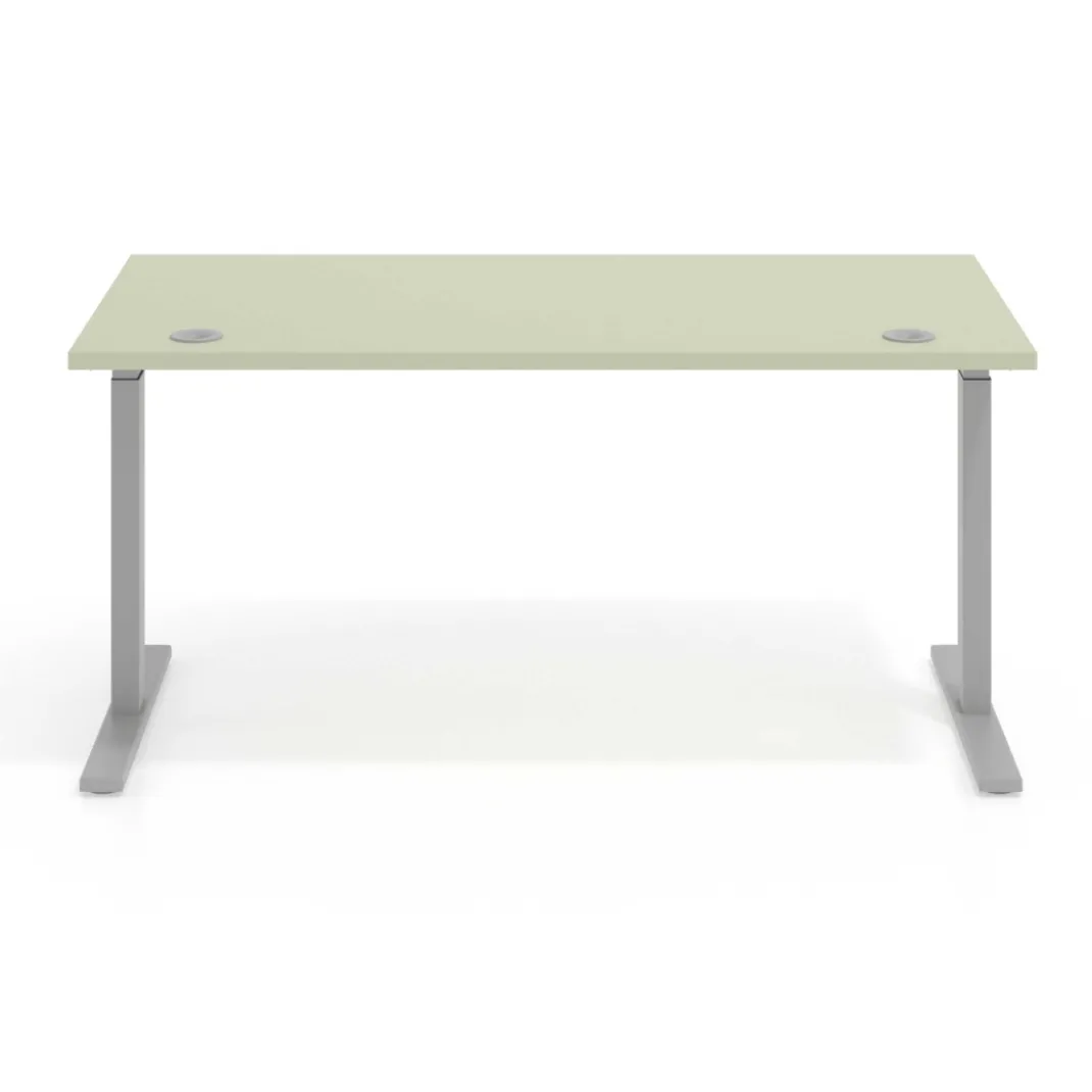 Escritorio Elevable Erghos Smart estructura aluminio canto recto