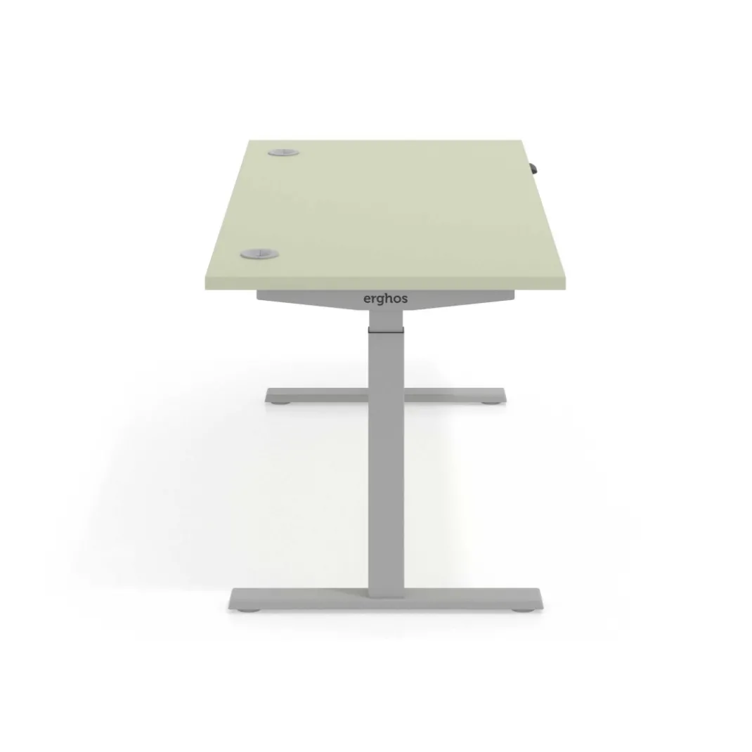 Escritorio Elevable Erghos Smart estructura aluminio canto recto