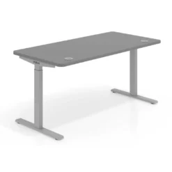 Escritorio Elevable Erghos Smart estructura aluminio canto curvo